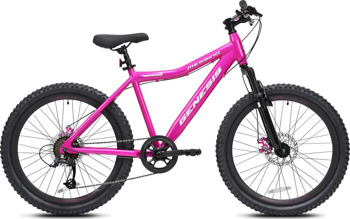 Vélo de montagne Genesis Messina 24 po pour femme, rose