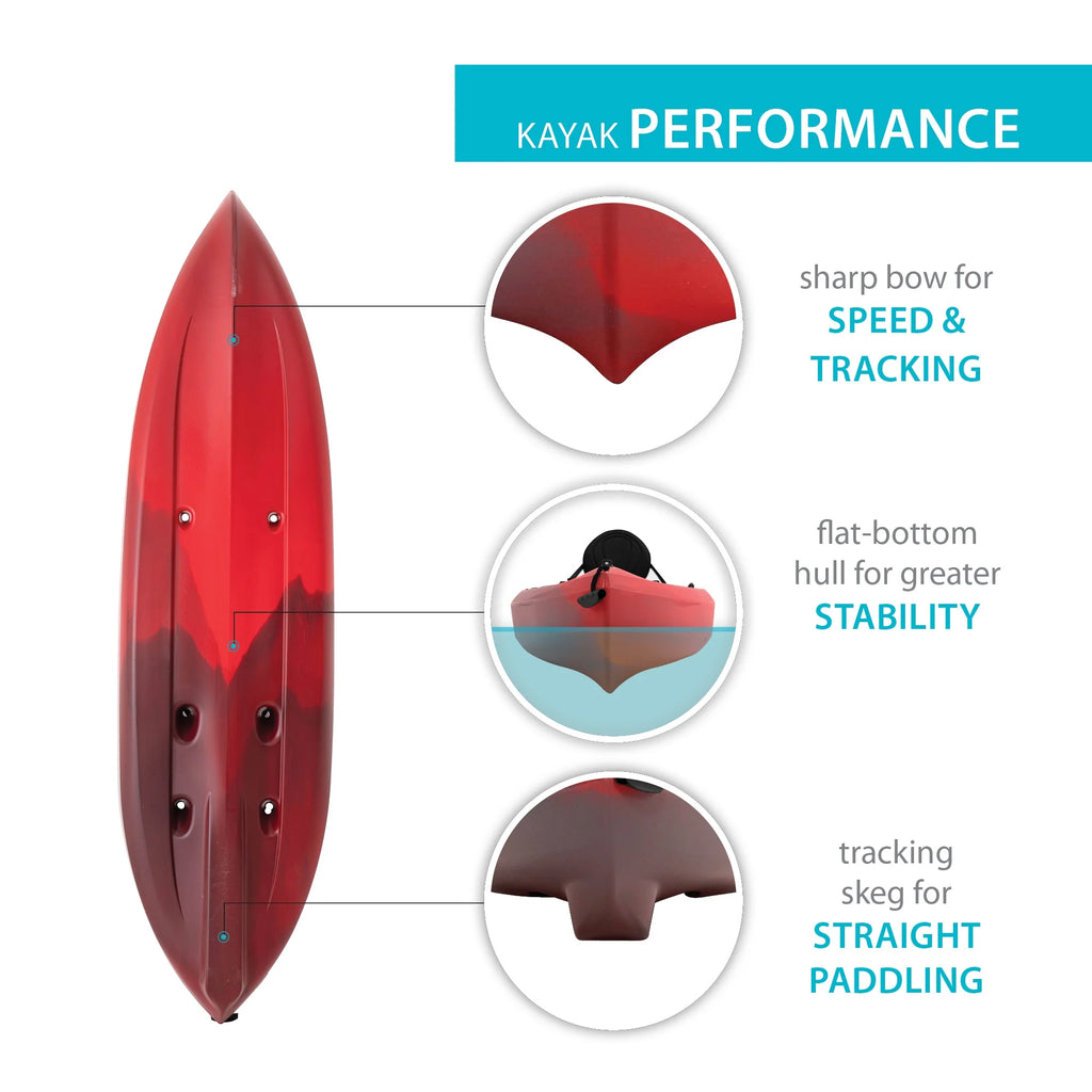 Kayak de pêche Lifetime Tamarack Angler 10 pi, Volcano Fusion (91340)