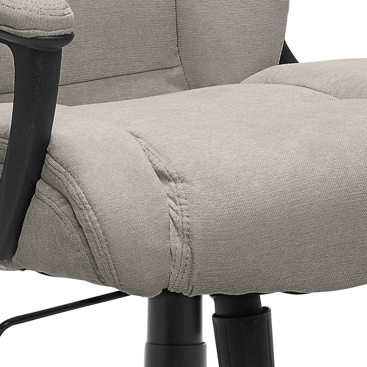 Chaise de bureau Serta Connor en microfibre gris clair