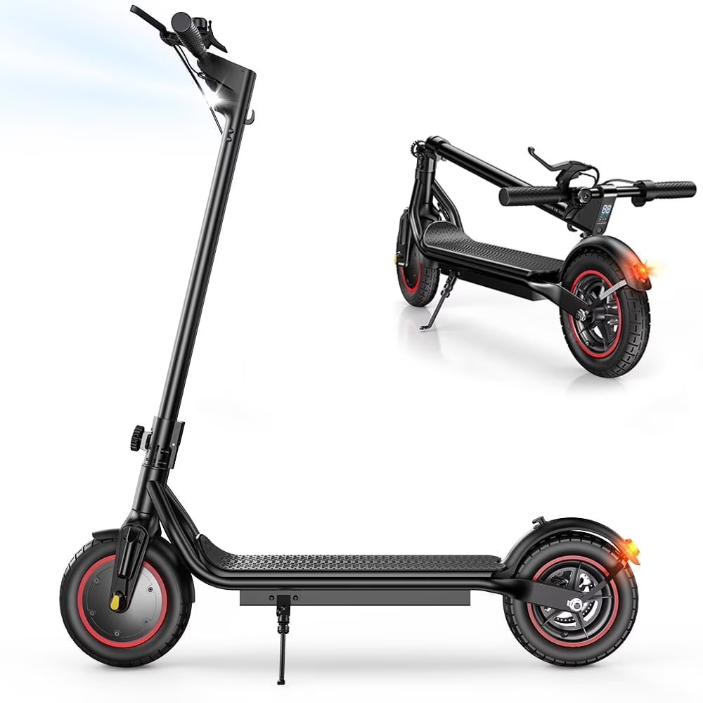 iScooter Electric Scooter Adult, 350W Motor, 21 Miles Long Range, 19 mph & 8.5 Pneumatic tire Folding Commuter Electric Scooter for Adults & Teens, Superior Performance Smart App & Dual Braking