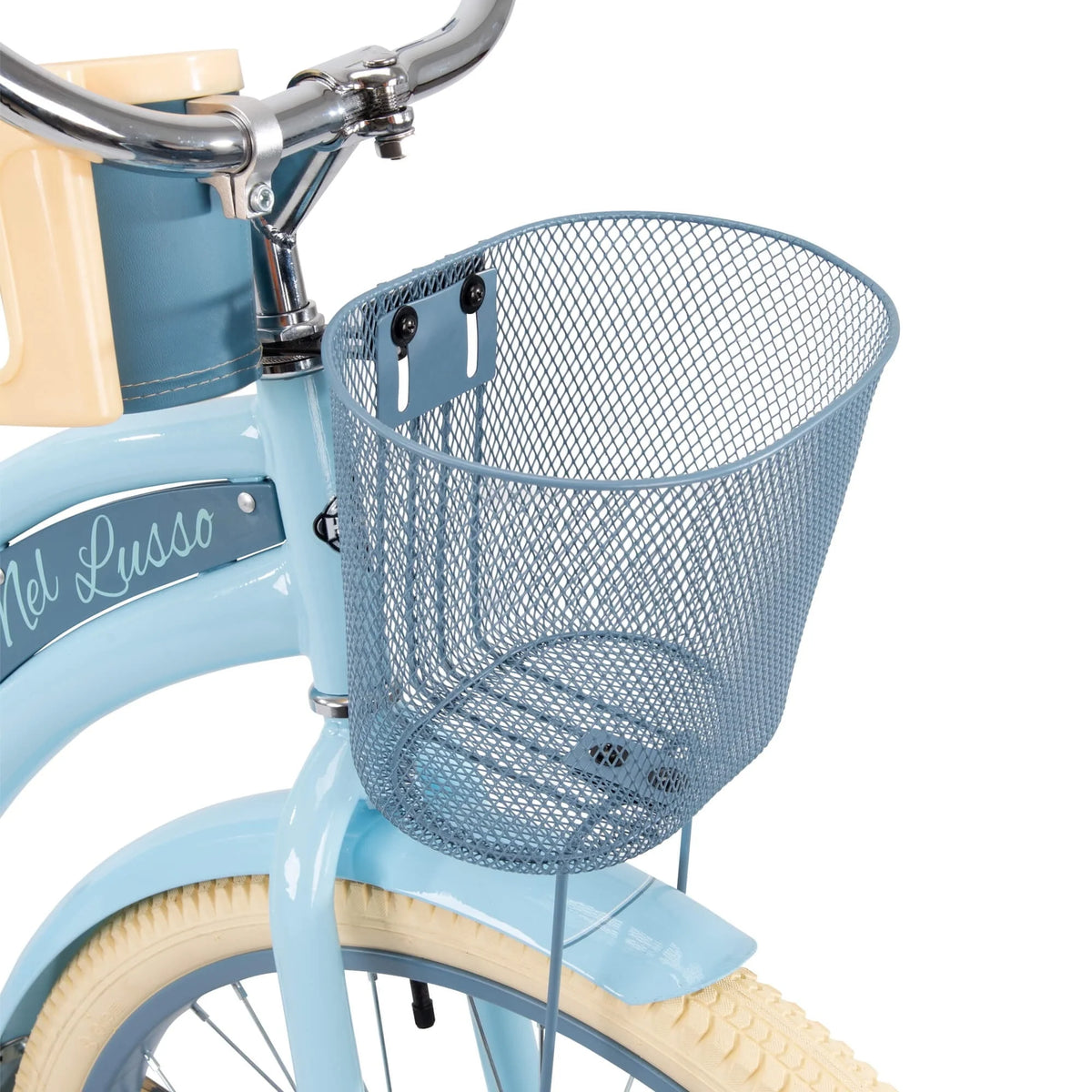 Vélo cruiser Nel Lusso Classic avec cadre à ajustement parfait, pour femme, bleu clair, 26 pouces