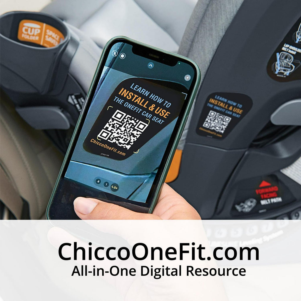 Siège auto tout-en-un Chicco OneFit ClearTex - Ardoise (Gris). Neuf