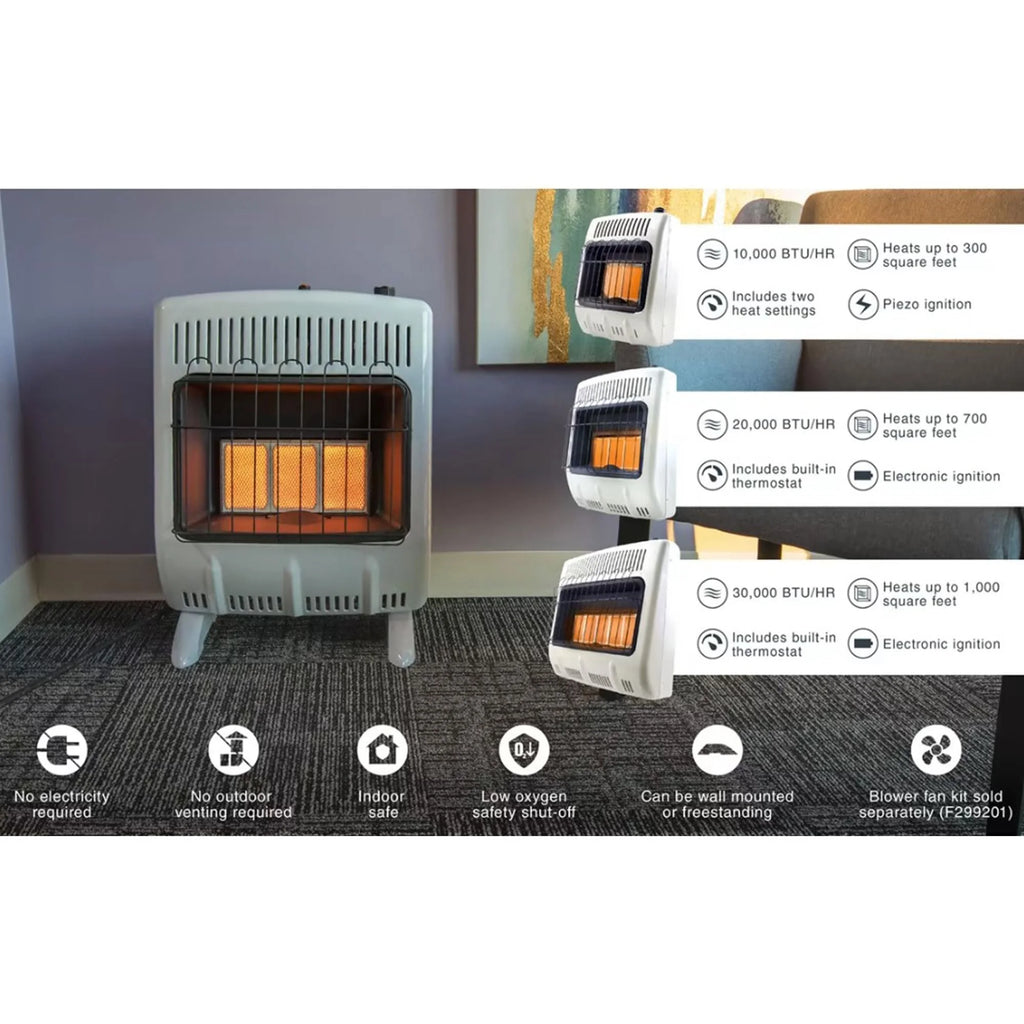 Chauffage radiant au propane Mr. Heater Vent Free 18 000 BTU