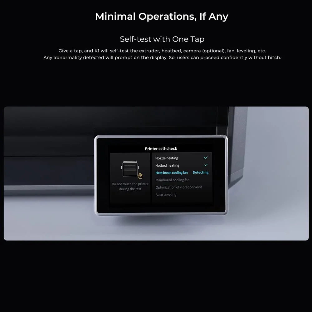 Imprimante 3D Comgrow Creality Smart G à nivellement automatique avec extrudeur à double entraînement, PLA ABS FLEXIBLE 250 mm