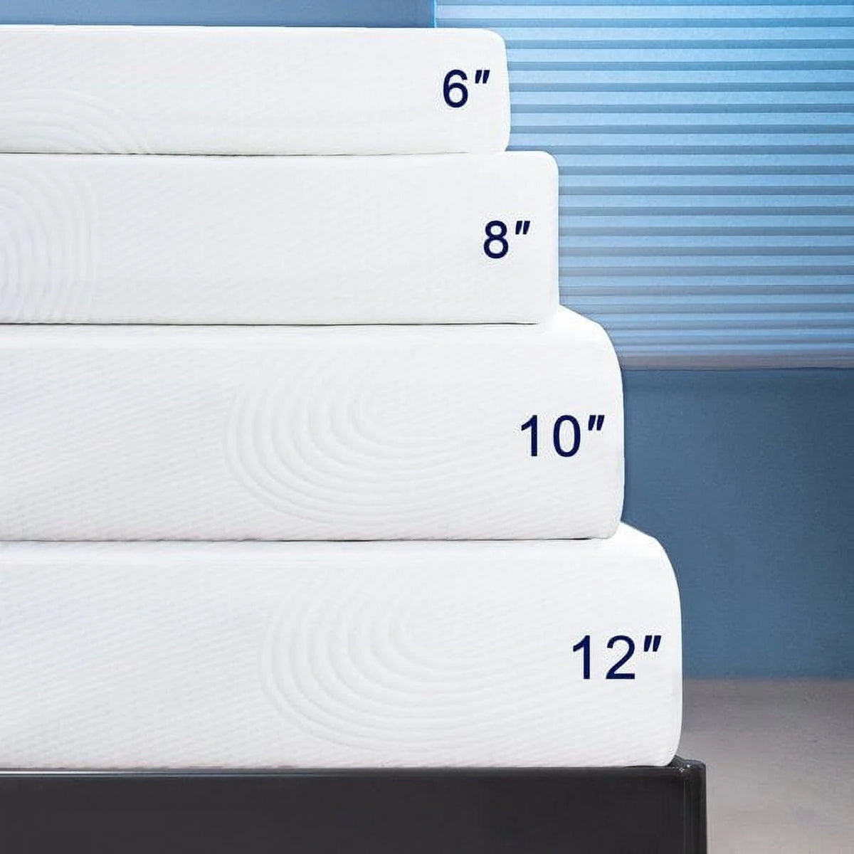 Matelas en mousse à mémoire de forme Subrtex 10 Gel en boîte, format Queen