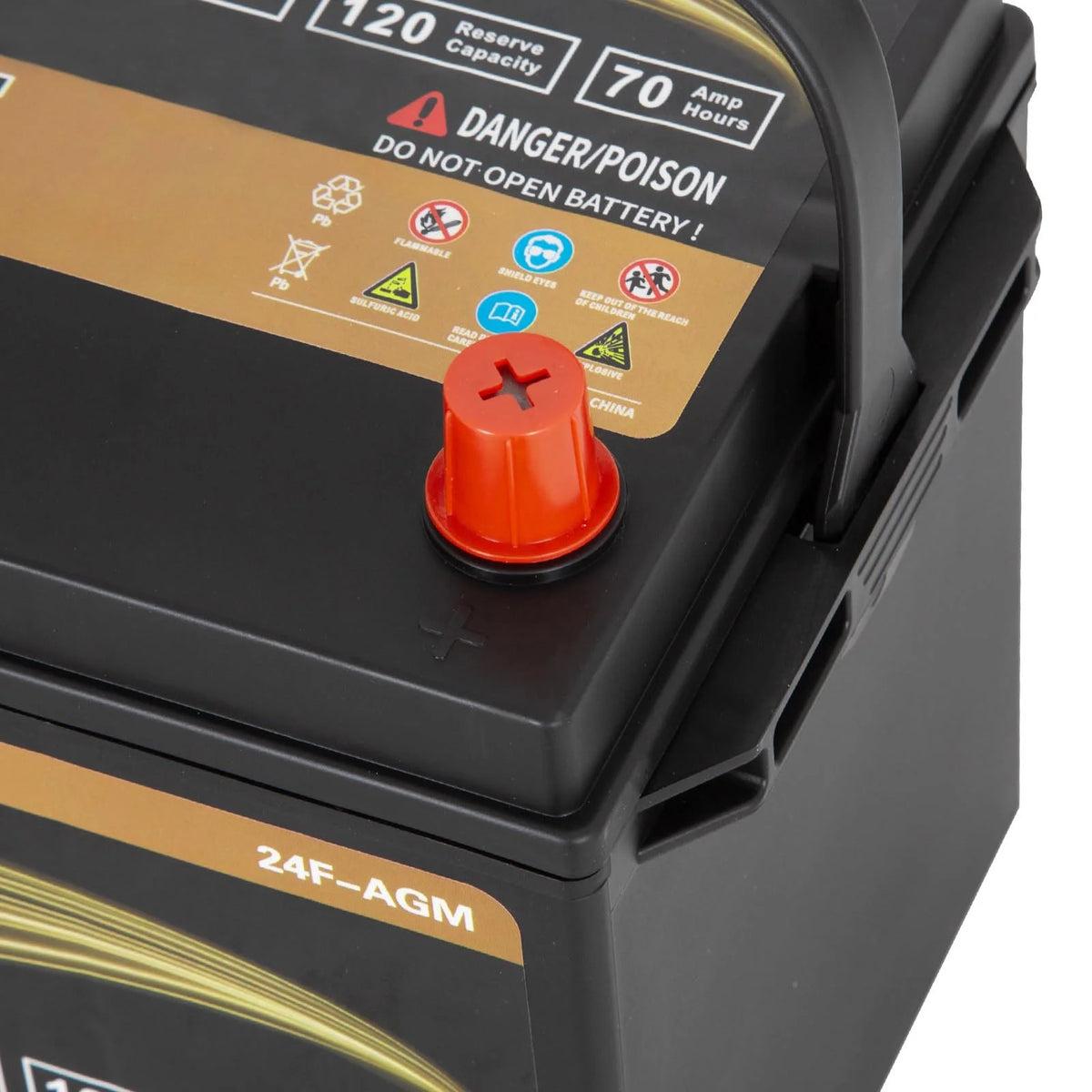 Batterie AGM Autocessking Platinum, batteries rechargeables automobiles groupe 47 pour voiture, 12V H5 680CCA 60Ah 100RC