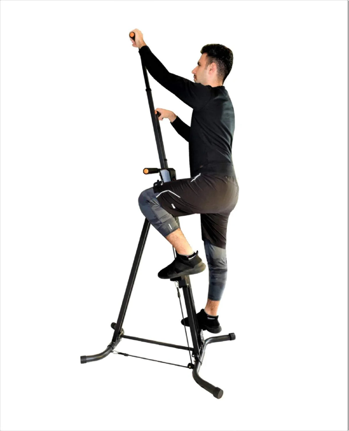 Machine d’escalade verticale X Factor, appareil cardio à marches pour la maison, entraînement complet du corps avec 3 bandes de résistance