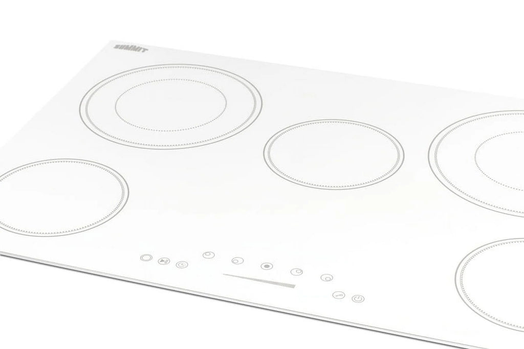 Table de cuisson radiant 5 brûleurs 208-240V 30 po, Blanc