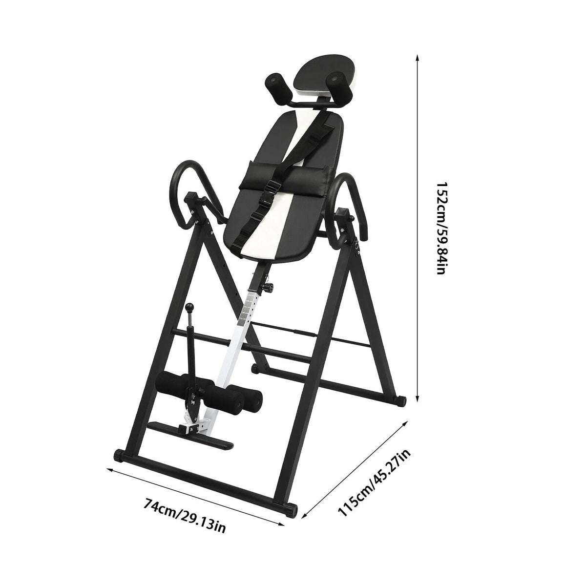 Table d'inversion pliable Teeter Advanced Soulagement du mal de dos et des chevilles Fitness par gravité