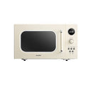 Comfee' Micro-ondes rétro avec affichage numérique LED, 0,9 pi³, 900 W, Abricot, CM-M092AAT