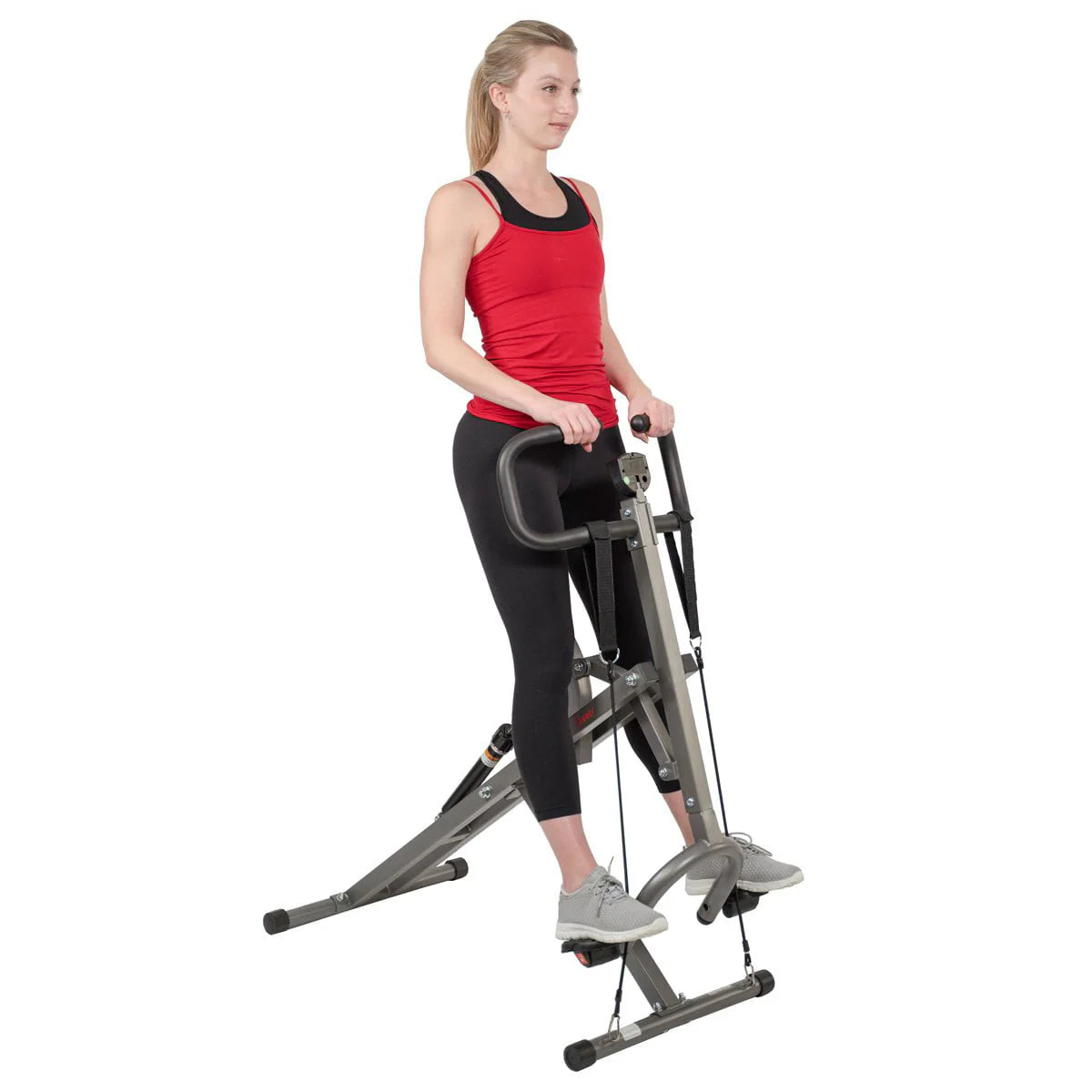 Sunny Health & Fitness Row-N-Ride PRO Appareil d’assistance aux squats pour un entraînement complet des fessiers, des cuisses et des jambes, SF-A020052