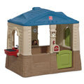 Step2 Happy Home Cottage & Grill Maisonnette marron en plastique avec barbecue Jouets d'extérieur pour enfants