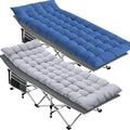 SUGIFT Lot de 2 lits pliants portables pour adultes, lits d’extérieur robustes avec housse de transport