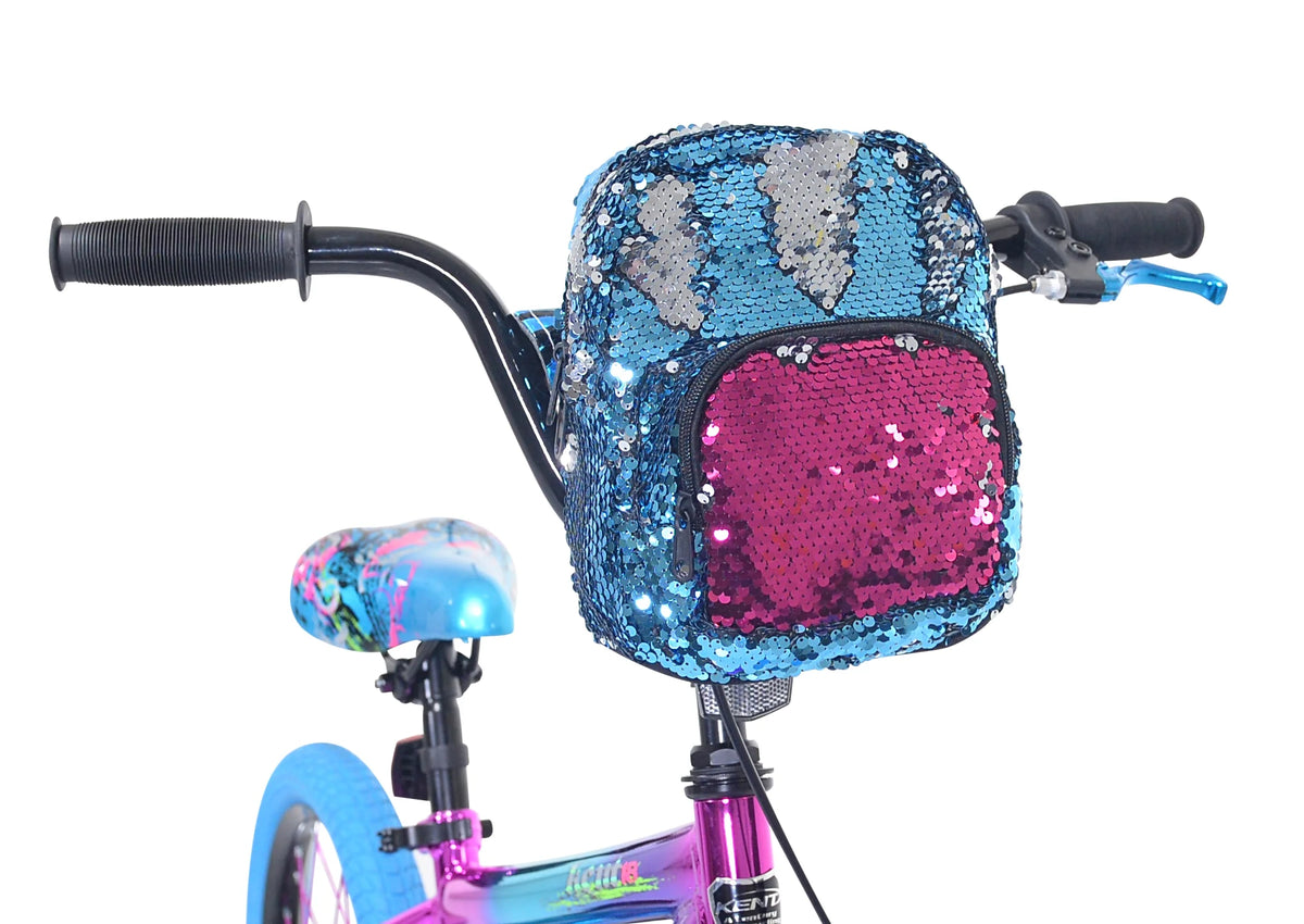Vélo pour enfant 18 Kent Illusion, roues de 18 pouces, pour enfants de 6 à 12 ans, bleu/violet