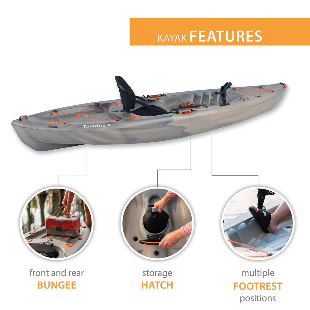 Kayak de pêche Lifetime Tamarack Angler 10 pi, Volcano Fusion (91340)
