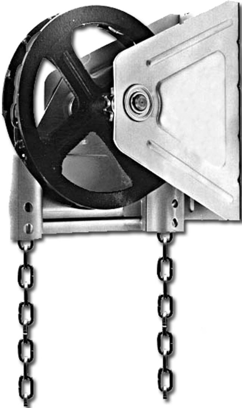 Kit de palan à chaîne mural pour porte de garage G.A.S Hardware modèle 2000R, réduction 4:1 (arbre de 1,25 pouce) | Palan à chaîne de remplacement pour réparation de porte de garage | Ensemble de remplacement de chaîne pour garage