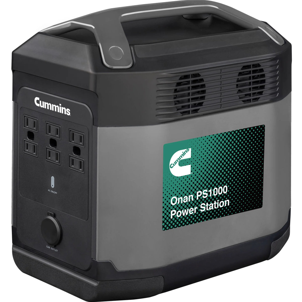 Station d’alimentation portable et générateur solaire à charge rapide Cummins 1008 Wh / 3 000 W de crête, prise CA à onde sinusoïdale pure, batterie lithium de secours (panneau solaire non inclus)