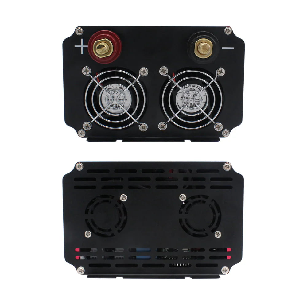 LVYUAN Onduleur de courant à onde sinusoïdale modifiée 3000 Watts 6000 Watts CC 12V vers CA 110V 120V Convertisseur pour voiture 4 ports USB 4 prises CA Télécommande
