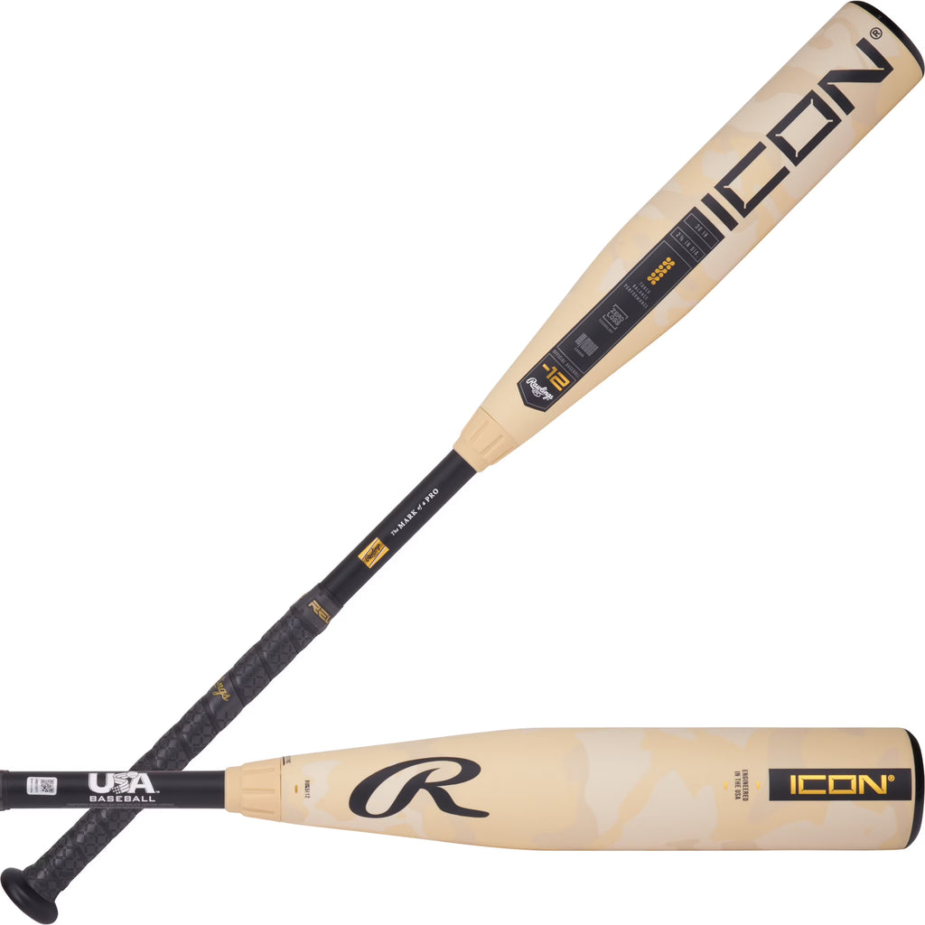 Batte de baseball pour jeunes Rawlings Icon USA 2025 | 31 pouces | -12
