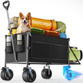 Chariot utilitaire électrique KEESTP, moteur de 300 W, chariot pliable avec roues tout-terrain pour le camping, le jardinage et les courses