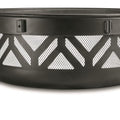 CASTLECREEK 47 Brasero avec grille de barbecue géométrique