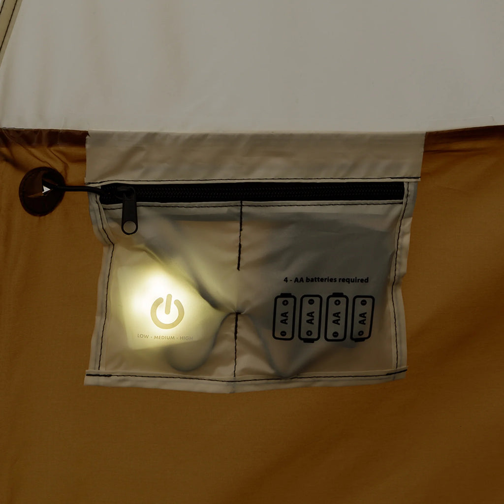 Tente cloche Ozark Trail 15' x 15' pour 8 personnes avec guirlandes lumineuses, 22,57 lbs