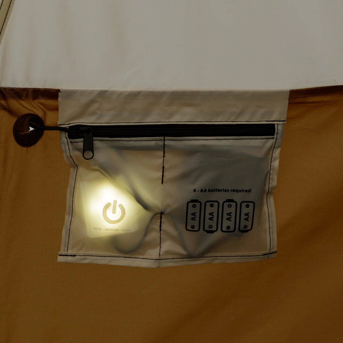 Tente cloche Ozark Trail 15' x 15' pour 8 personnes avec guirlandes lumineuses, 22,57 lbs