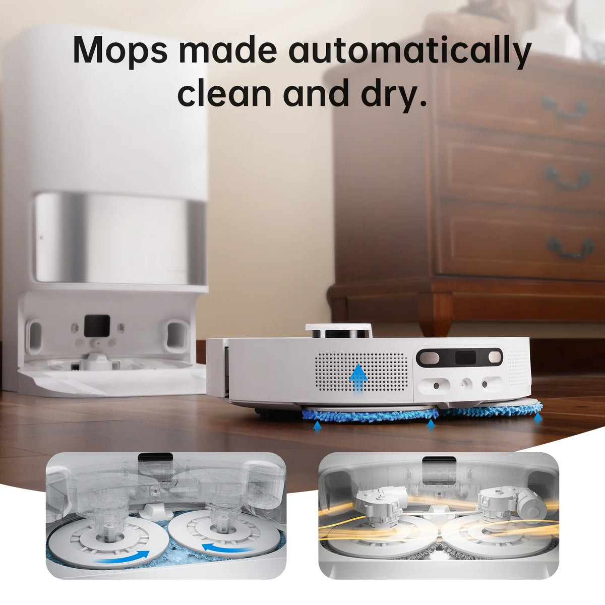 Aspirateur-laveur robot Dreame E20 Plus 3-en-1 avec technologie intelligente