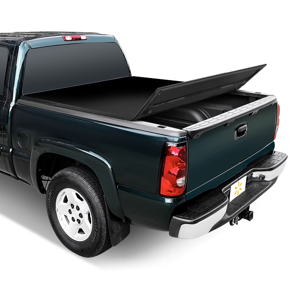 Couvre-caisse pliant en 3 sections Auto Drive Soft pour Silverado/Sierra 1500 2004-2013 avec caisse de 5,75 pi