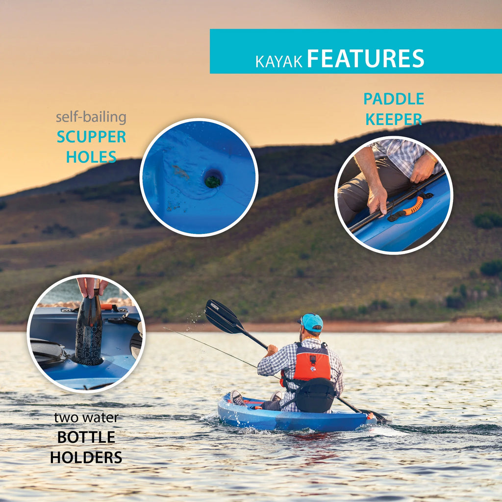 Kayak de pêche Lifetime Tamarack Angler 10 pi, Volcano Fusion (91340)