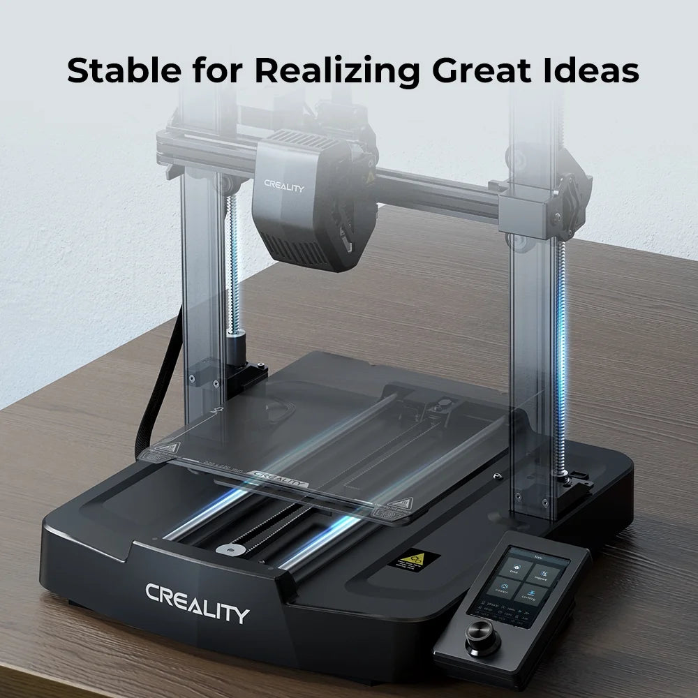 Imprimante 3D Creality Ender 3 V3 SE avec nivellement automatique CR Touch, double axe Z, chargement automatique du filament, vitesse d’impression accrue de 250 mm/s, extrudeur direct Sprite, volume d’impression de 8,66 x 8,66 x 9,84 pouces