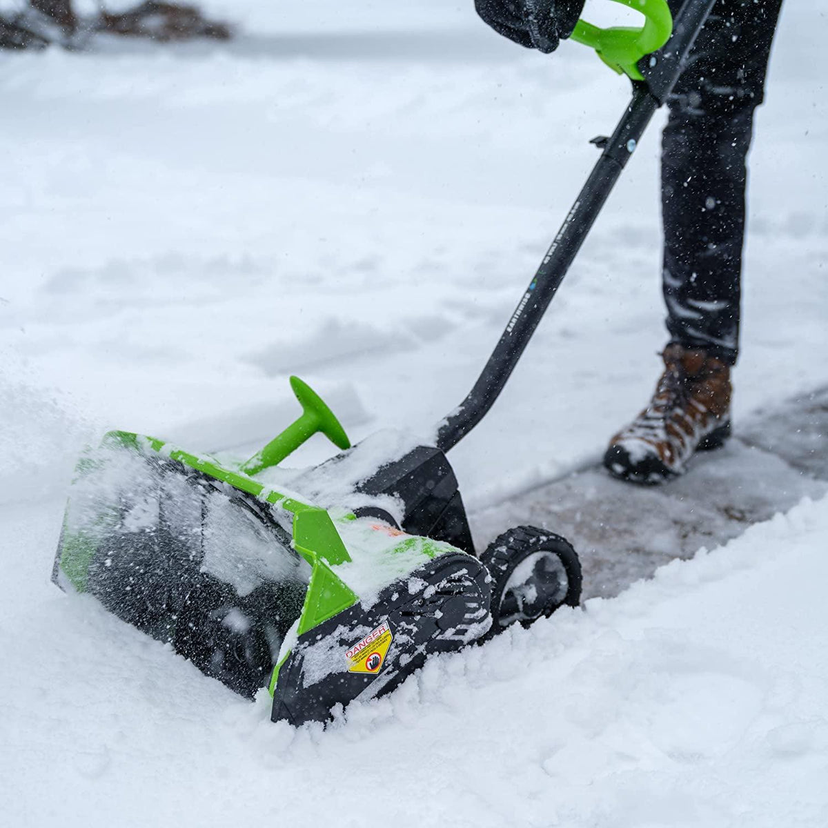 Earthwise SN74016 Pelle à neige sans fil 16¡å sur batterie au lithium 40V avec moteur sans balais