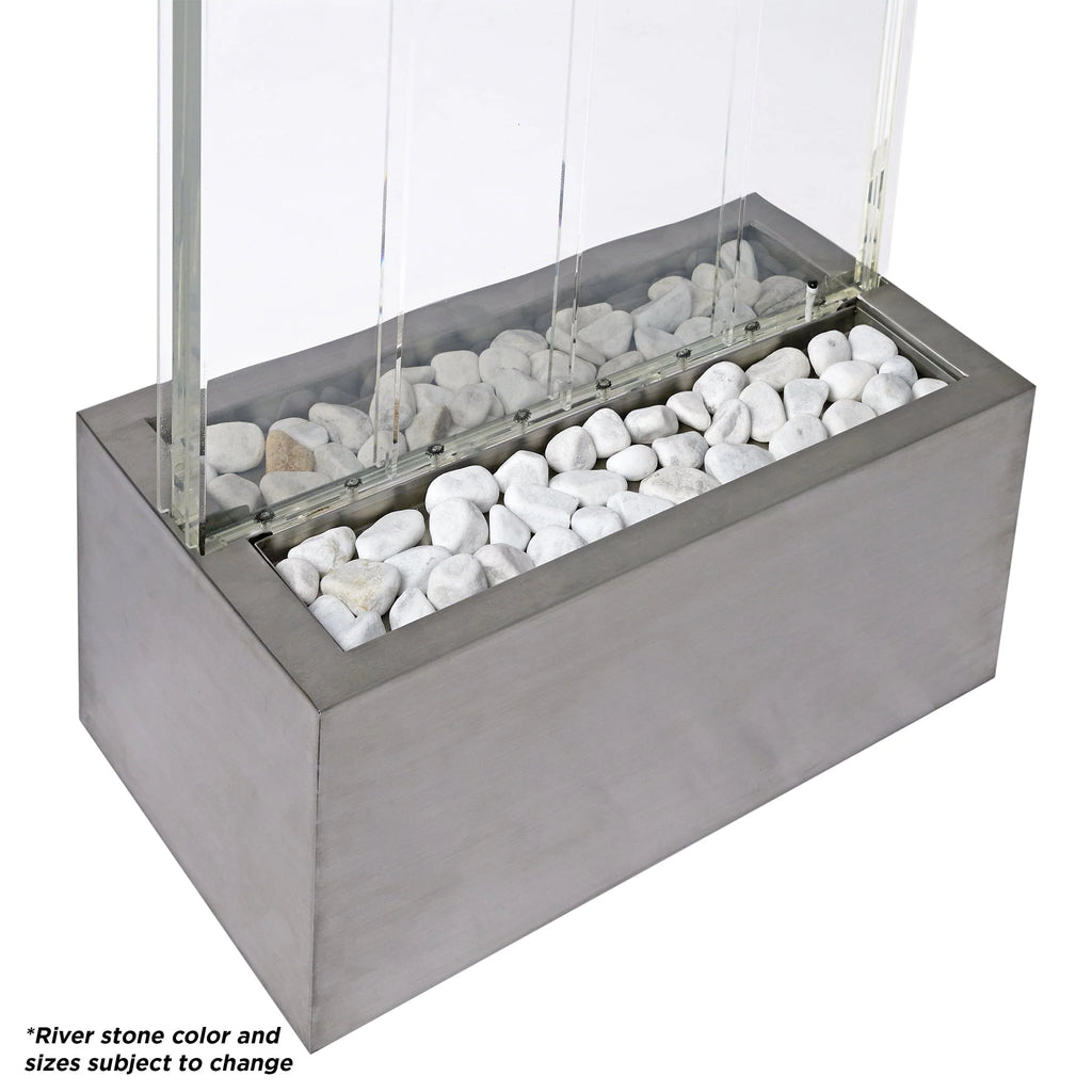 Fontaine électrique filaire Alpine Corporation 72H avec mur d'eau à bulles en acrylique pour intérieur