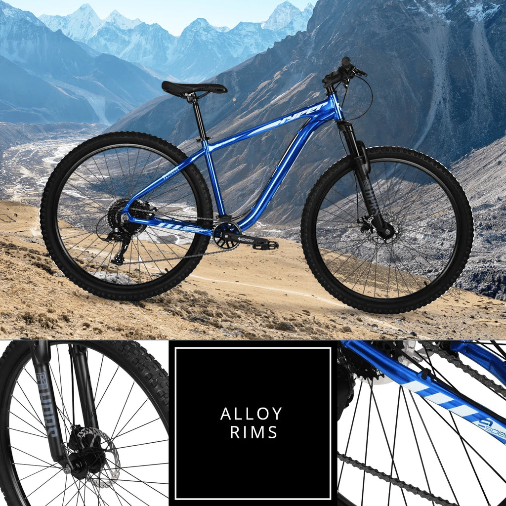 Vélo tout-terrain Hyper Bicycle Men's 29 Explorer, cadre rigide, bleu