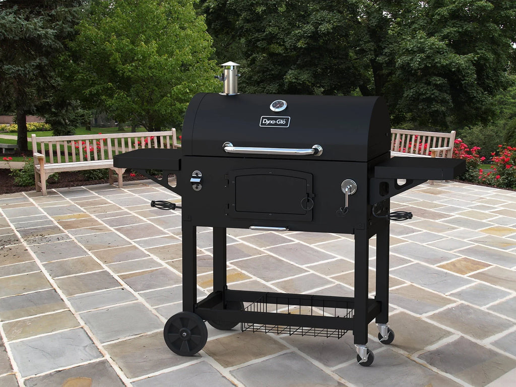 Barbecue à charbon robuste extra-large Dyna-Glo - 32 po de largeur - 816 po² de surface de cuisson Noir