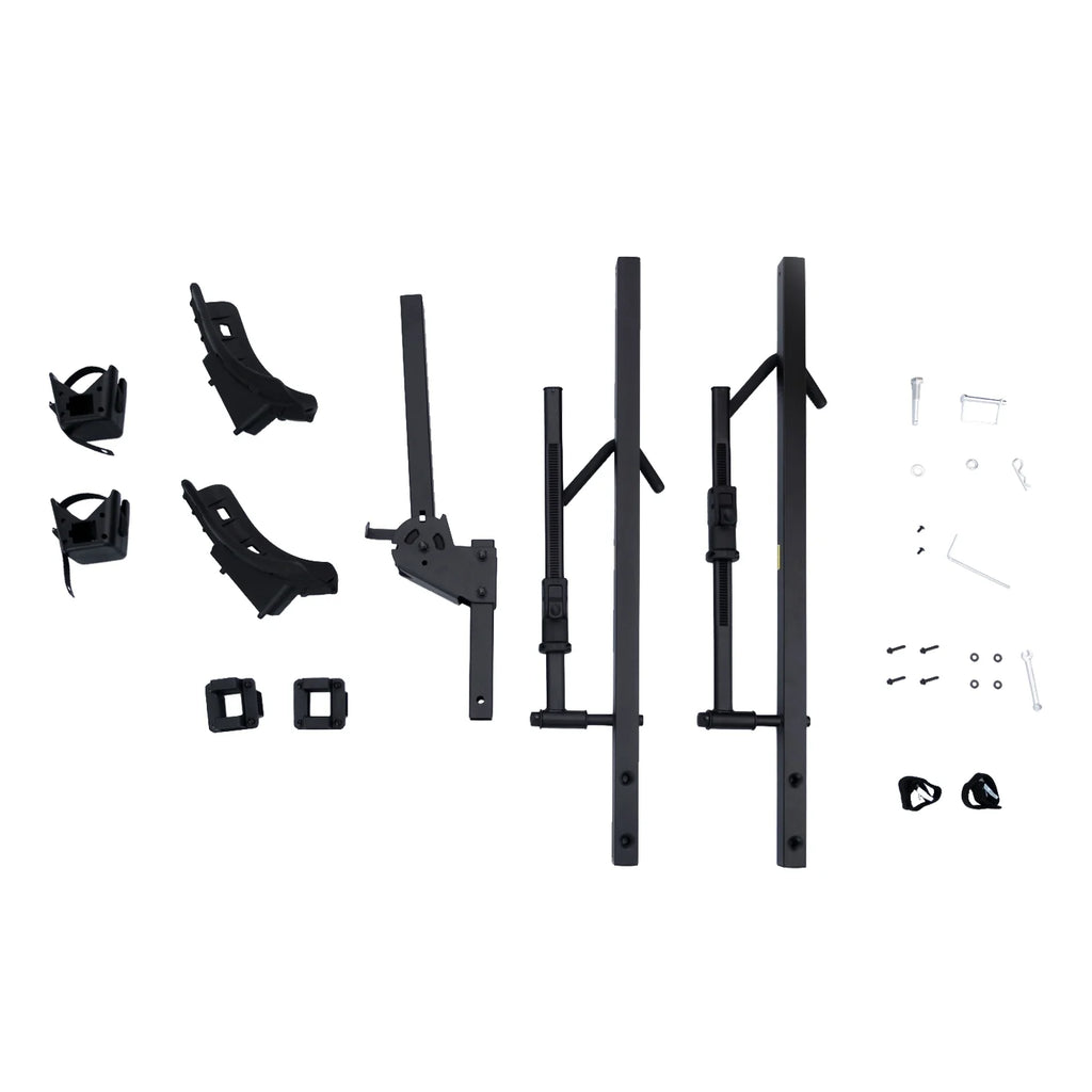 Porte-vélos en acier à plateforme premium Ozark Trail avec capacité de charge de 132 lb, compatible avec les vélos électriques et les récepteurs d’attelage de 2 po