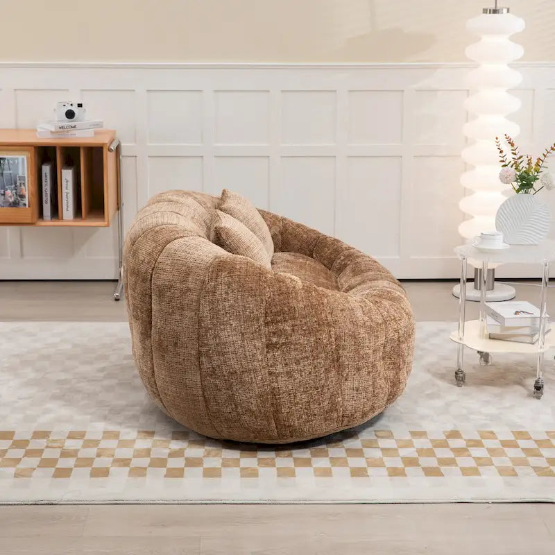Chaise longue moderne couleur café