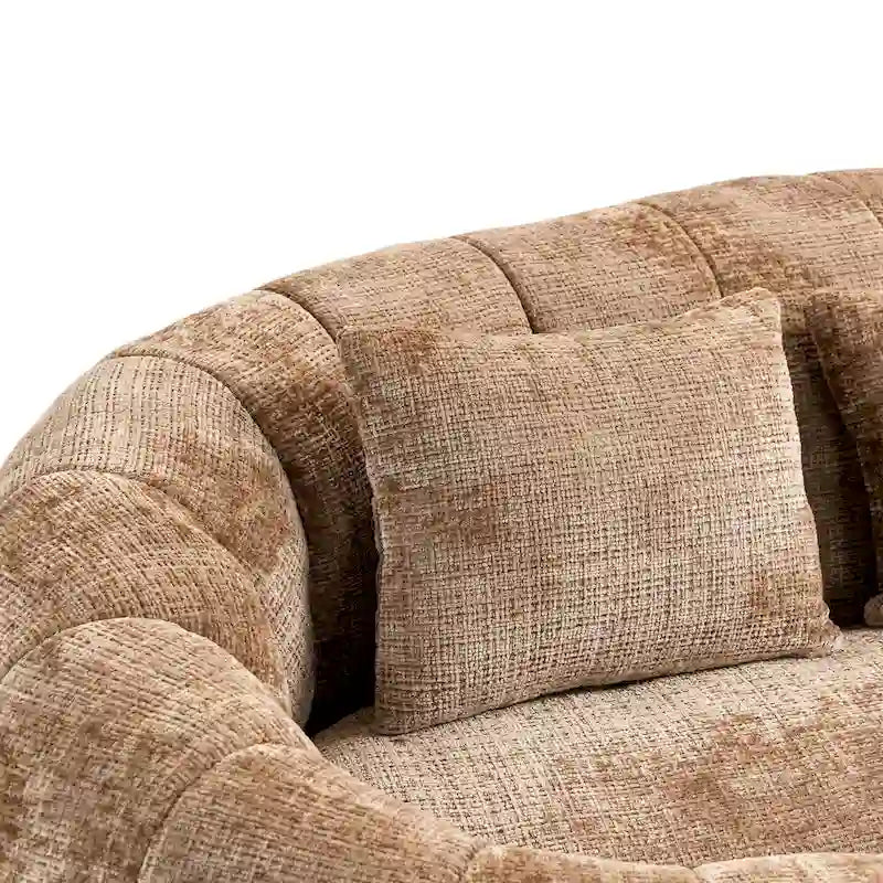 Chaise longue moderne couleur café