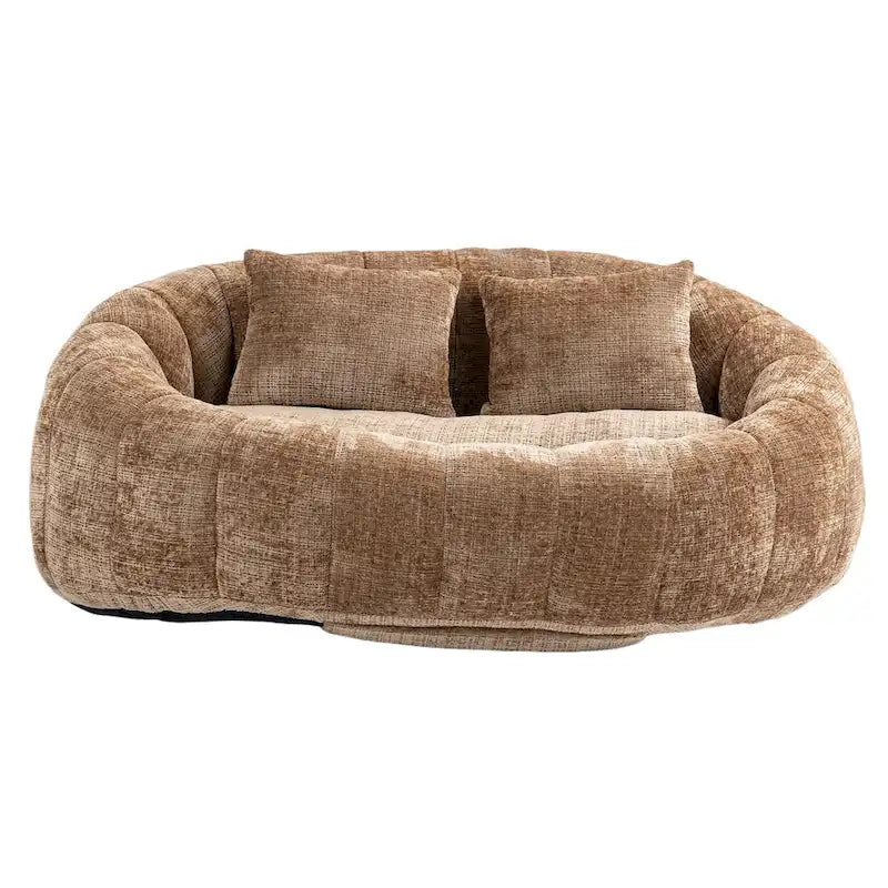 Chaise longue moderne couleur café