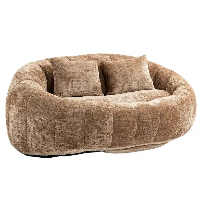 Chaise longue moderne couleur café