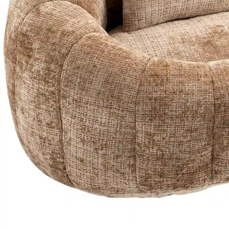 Chaise longue moderne couleur café