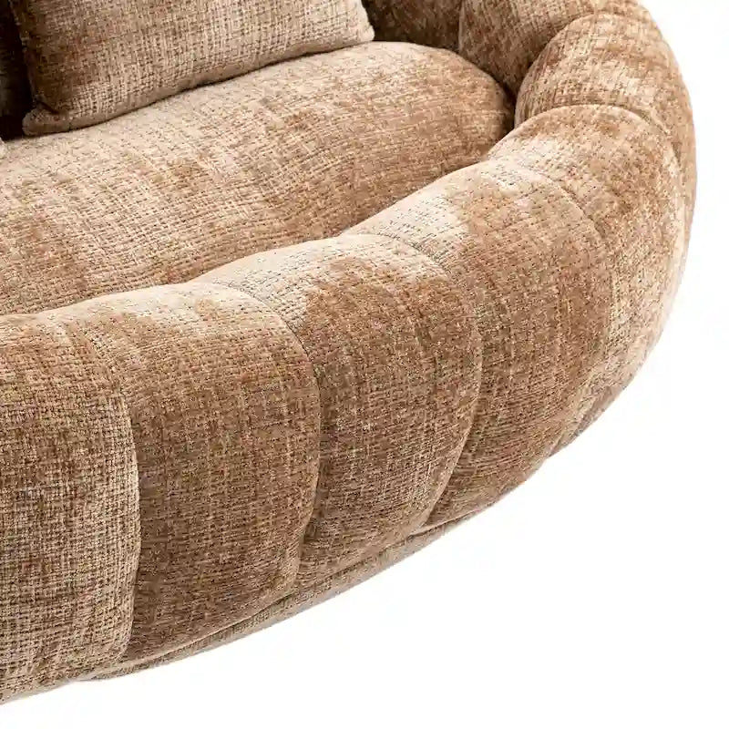 Chaise longue moderne couleur café