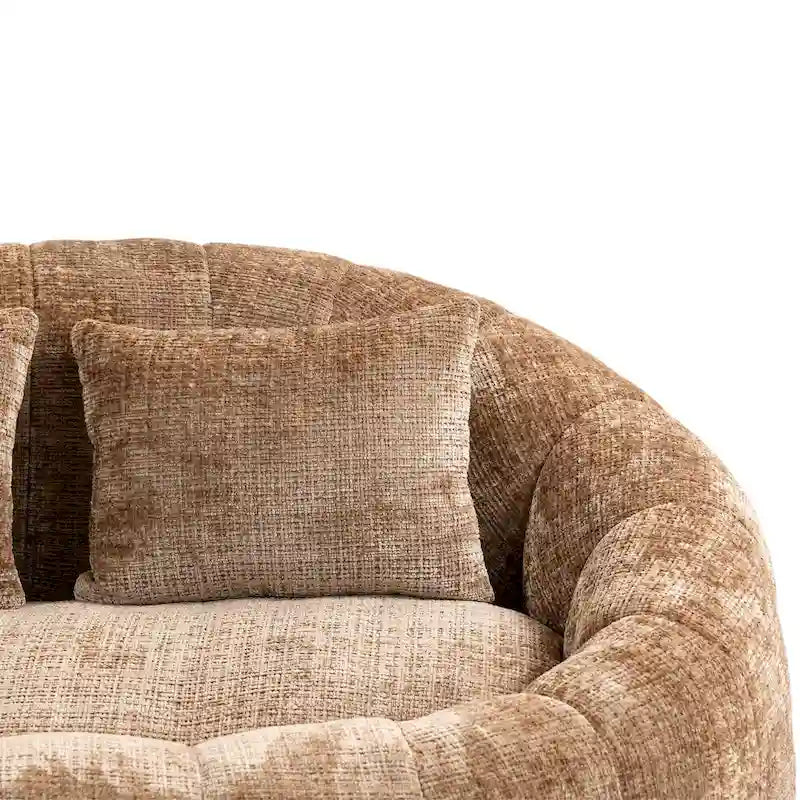Chaise longue moderne couleur café