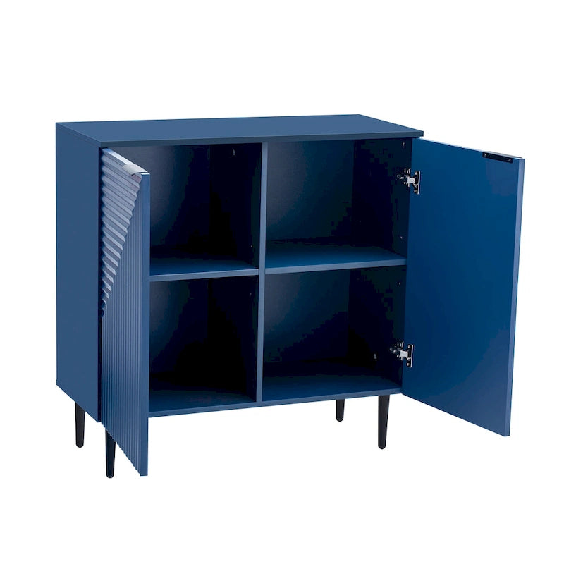Commode d'appoint moderne et minimaliste avec étagères réglables pour un rangement élégant et polyvalent