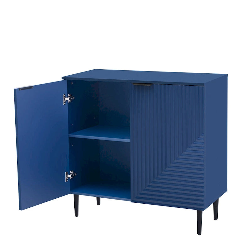 Commode d'appoint moderne et minimaliste avec étagères réglables pour un rangement élégant et polyvalent