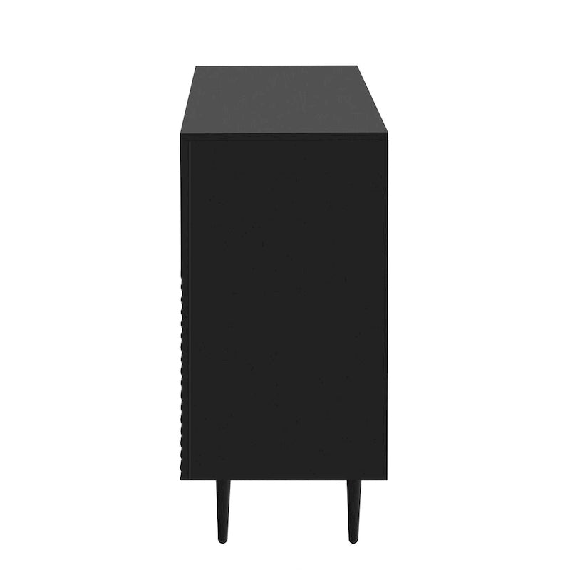 Commode d'appoint moderne et minimaliste avec étagères réglables pour un rangement élégant et polyvalent