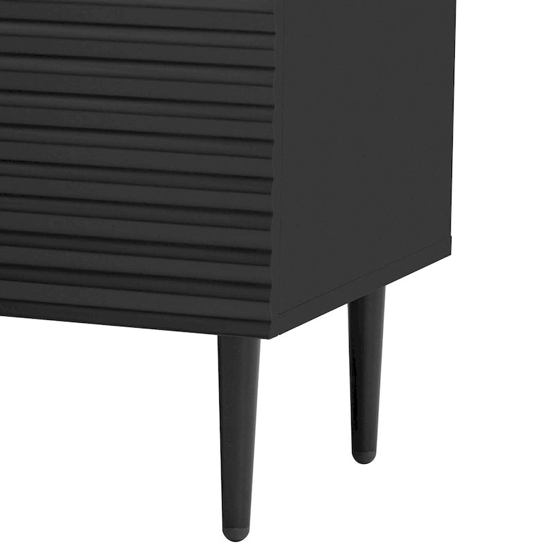 Commode d'appoint moderne et minimaliste avec étagères réglables pour un rangement élégant et polyvalent