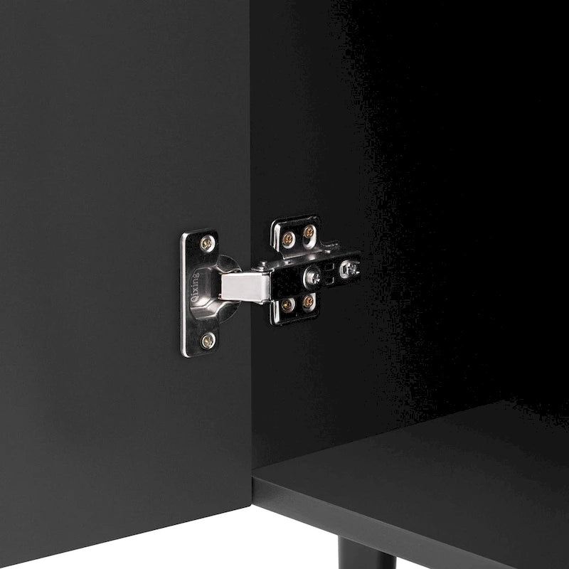 Commode d'appoint moderne et minimaliste avec étagères réglables pour un rangement élégant et polyvalent