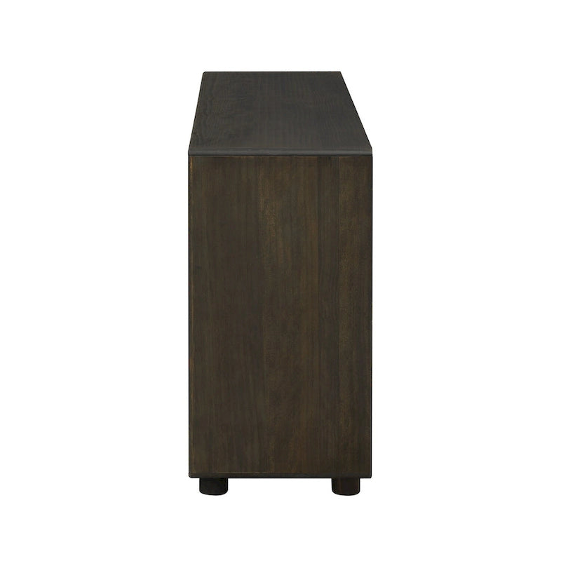Console avec tiroirs et étagères pour salon, entrée