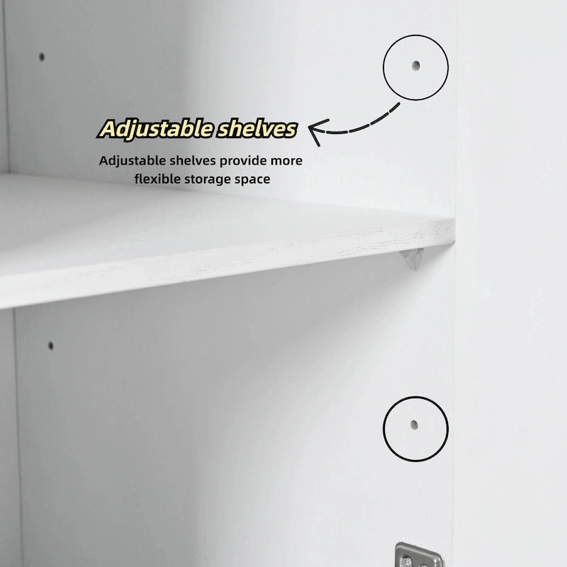 Buffet de salle à manger 4 portes avec ouverture par simple pression